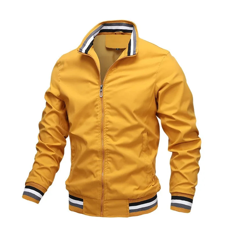 Men's Waterproof Stand Collar Zipper Jacket