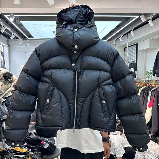 Winter hooded puffer jacket