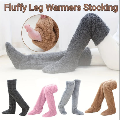 Fluffy Over-Knee Leg Warmers and Socks