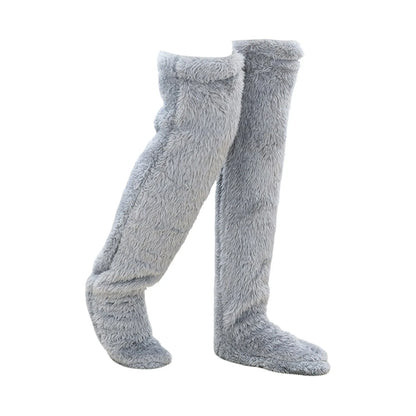 Fluffy Over-Knee Leg Warmers and Socks