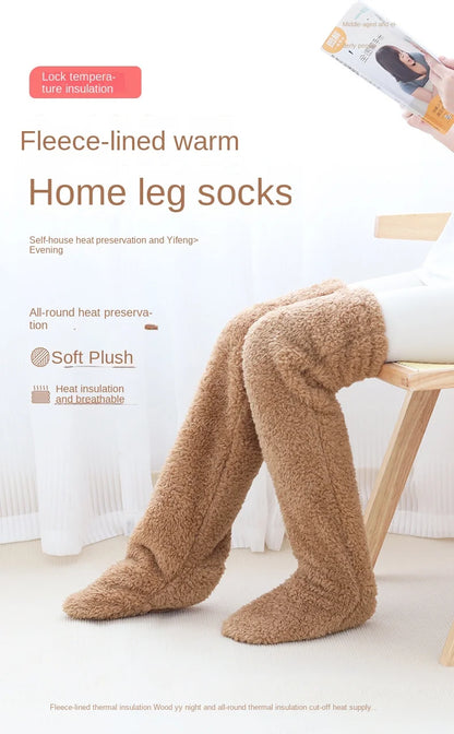 Fluffy Over-Knee Leg Warmers and Socks