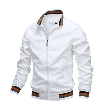 Men's Waterproof Stand Collar Zipper Jacket