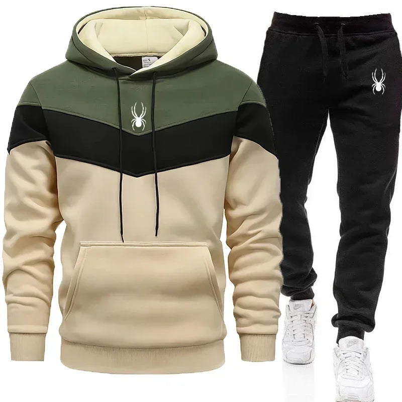 Tricolor Sports Sweatshirt and Tracksuit