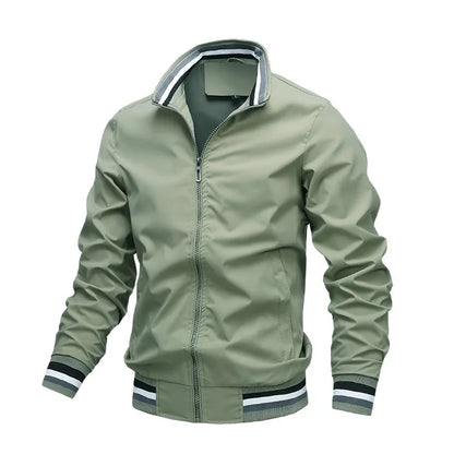 Men's Waterproof Stand Collar Zipper Jacket