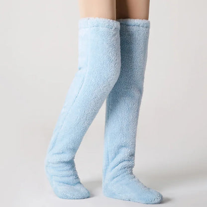 Fluffy Over-Knee Leg Warmers and Socks