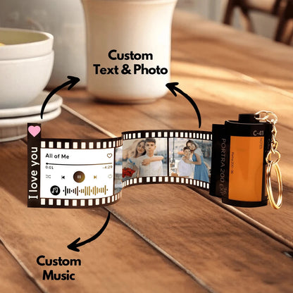 Personalized Film Roll Keychain