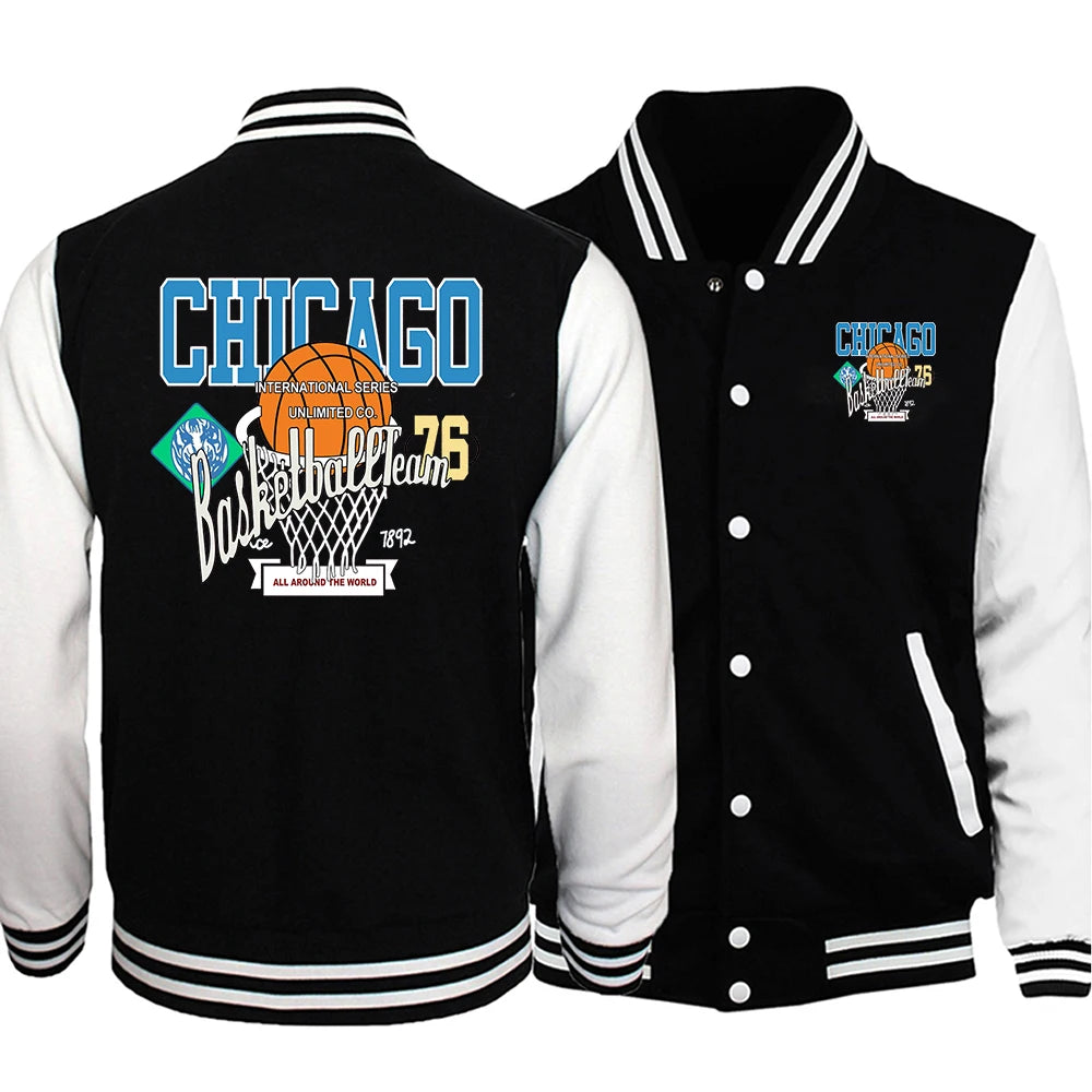 Los Angeles Retro Letter Baseball Jacket