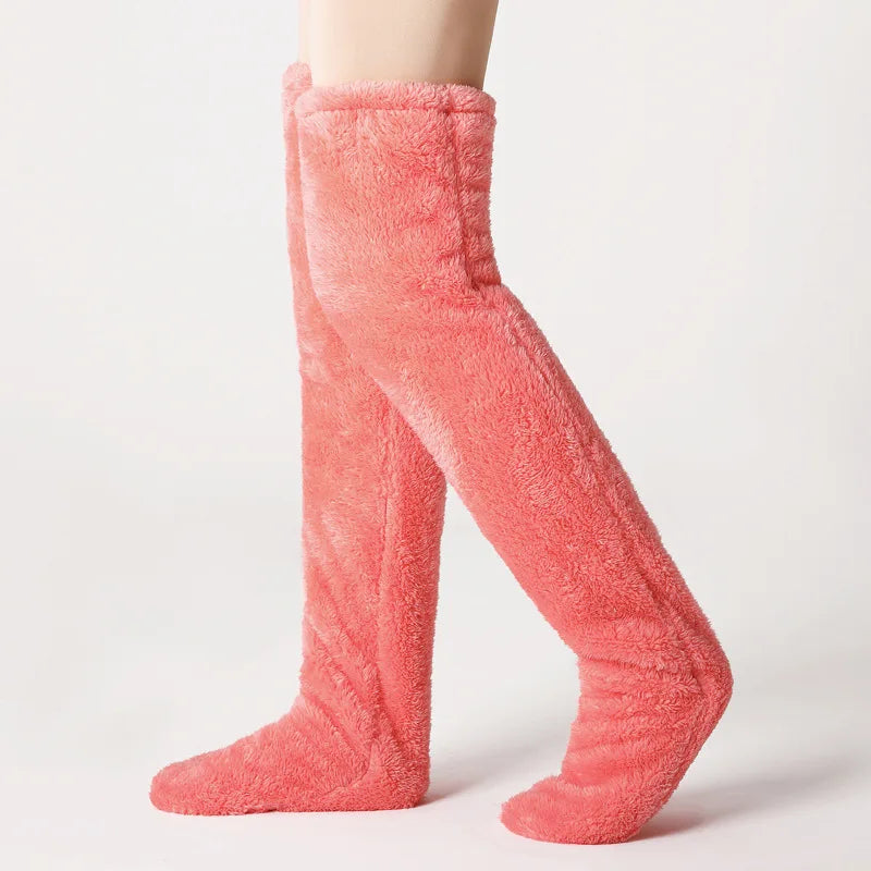 Fluffy Over-Knee Leg Warmers and Socks